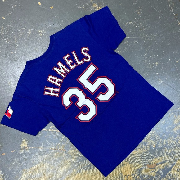 MLB Other - Texas Rangers Cole Hamels Shirt Jersey Medium MLB Baseball Majestic